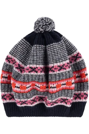 QUINTON & CHADWICK Dot And Cross Beret - And Red
