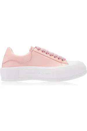 Alexander McQueen Tea And White Deck Plimsoll Sneakers - 38.5