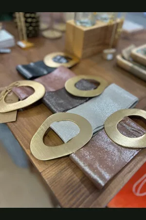 Marlon Cintura Glossy Leather Belt - Rose Gold