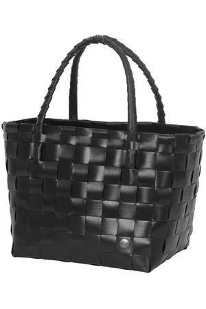 Handed By Paris Recycled Woven Shopper - Black