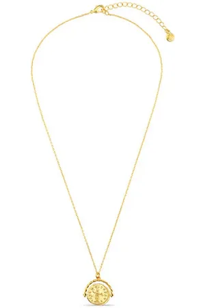 Orelia Medallion Spinner Necklace