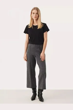 Part Two Ilisan Trousers Medium Grey Check - M