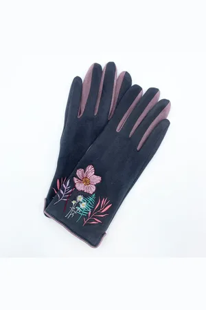 House of Disaster Posy Embroidered Gloves
