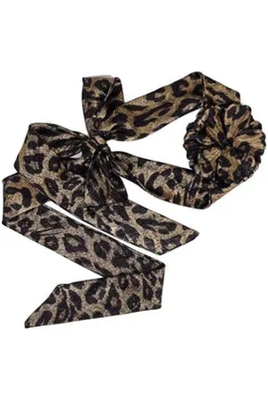 NOOKI DESIGN Vera Corsage Scarf - One / Brown Leo / 100% Polyester
