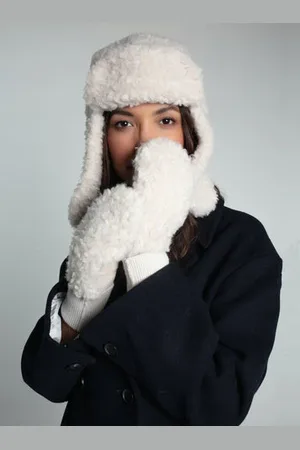 NOOKI DESIGN Billie Faux Fur Trapper- - / One / Faux Fur: 100% Polyester Lining: 100% Polyester