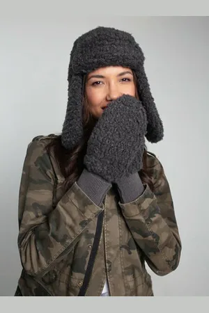 NOOKI DESIGN Billie Faux Fur Trapper-mole - Mole / One / Faux Fur: 100% Polyester Lining: 100% Polyester