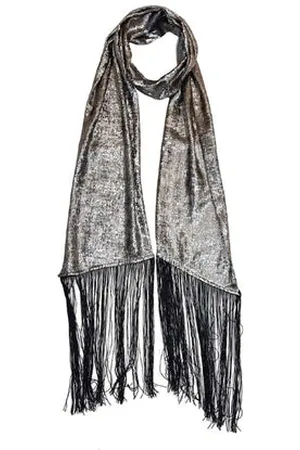 NOOKI DESIGN Stevie Lame Scarf - One / Silver / 60% Polyester/30% Lyocell/10% Polyamide