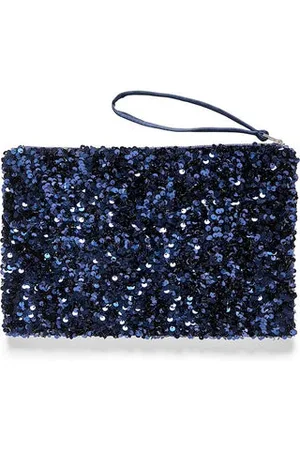 Part Two Denia Sequin Clutch Bag Midnight Sail
