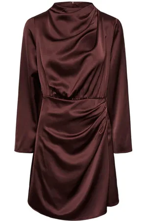 Y.A.S Short Satin Drape Dress - Xs