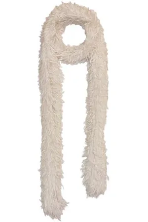 NOOKI DESIGN Marmot Fur Scarf - One / Cream / 100% Polyester