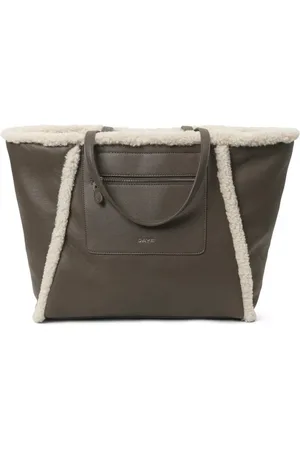 Day Et Day Faux Shearling Tote - One Size / Brown