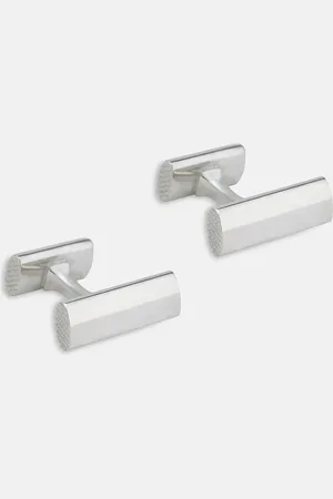 Turnbull & Asser STERLING SILVER HANDLEBAR CUFFLINKS