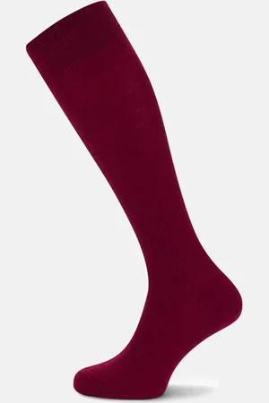 Turnbull & Asser Bordeaux Long Merino Wool Socks