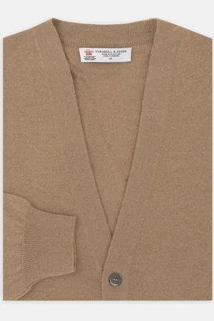 Turnbull & Asser Natural Cashmere Cardigan
