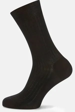 Turnbull & Asser Black Short Cotton Socks