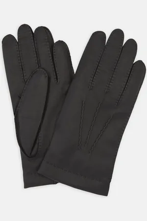 Turnbull & Asser Walden Black Leather Gloves