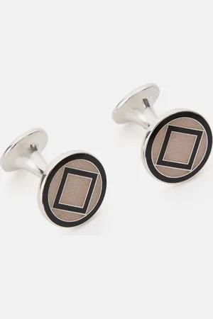 Turnbull & Asser Pale Pink Sterling Silver Cufflinks