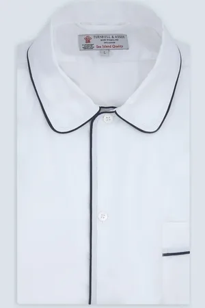 Turnbull & Asser White Sea Island Quality Cotton Nightshirt