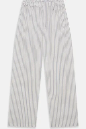 Turnbull & Asser Yellow and Green Stripe Cotton Hastings Pyjama Trousers