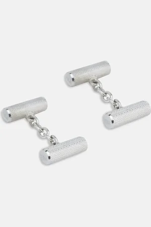 Turnbull & Asser Sterling Silver Bar Cufflinks