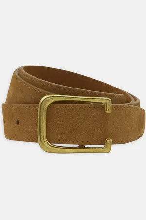 Turnbull & Asser Brown Suede Leather Belt
