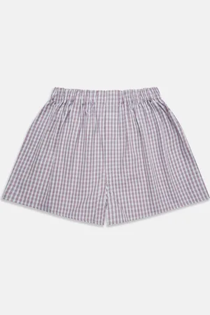 Turnbull & Asser Red and Blue Multi Check Cotton Godfrey Boxers