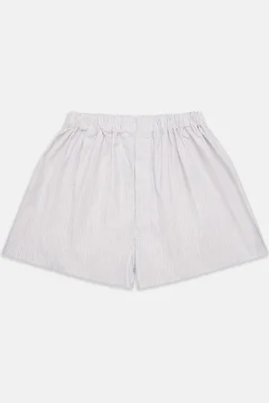 Turnbull & Asser Beige Stripe Cotton Godfrey Boxers