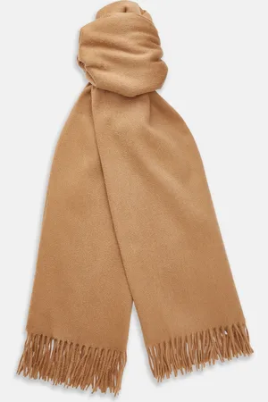 Turnbull & Asser Camel Brown Cashmere Scarf