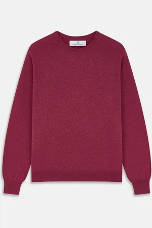 Turnbull & Asser Soft Burgundy Cashmere Glenn Jumper