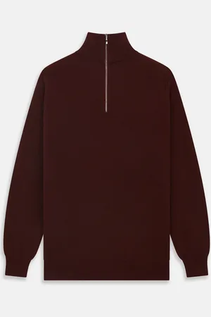 Turnbull & Asser Port Cashmere Half-Zip Jumper