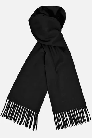 Turnbull & Asser Black Pure Cashmere Scarf