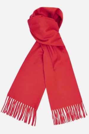 Turnbull & Asser Red Pure Cashmere Scarf