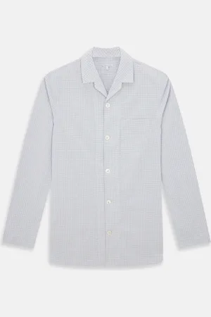 Turnbull & Asser Red Multi Graph Check Pyjama Shirt
