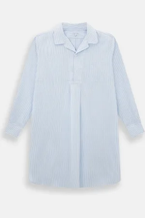 Turnbull & Asser Pale Blue Bengal Stripe Nightshirt