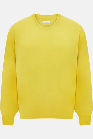 Turnbull & Asser Canary Yellow Merino Round Neck Jumper