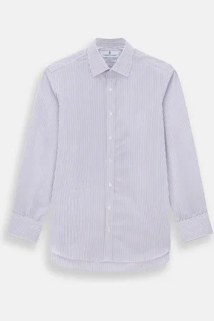 Turnbull & Asser Purple Shadow Stripe Mayfair Shirt