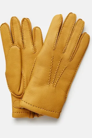 Turnbull & Asser Camel Deerskin Leather Gloves