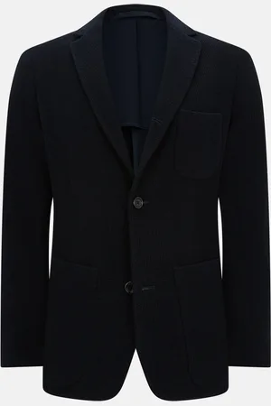 Turnbull & Asser NAVY KNITTED CAMBRIDGE BLAZER