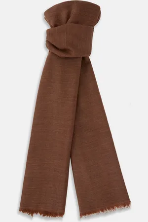 Turnbull & Asser Brown Cashmere Scarf