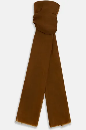 Turnbull & Asser Coffee Cashmere Scarf