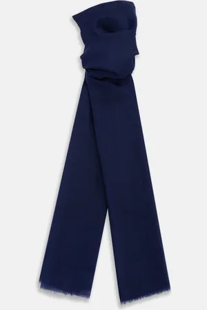 Turnbull & Asser Navy Cashmere Scarf