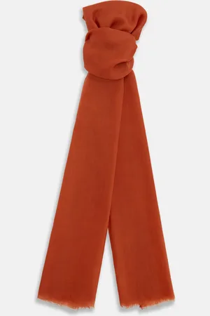 Turnbull & Asser Rust Cashmere Scarf