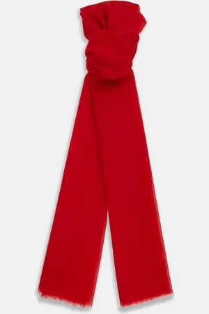 Turnbull & Asser Red Cashmere Scarf