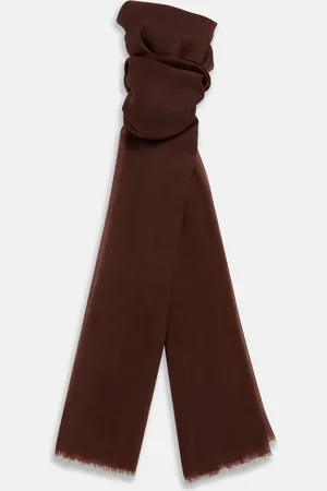 Turnbull & Asser Dark Chocolate Cashmere Scarf