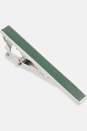 Turnbull & Asser Green Patterned Tie Bar