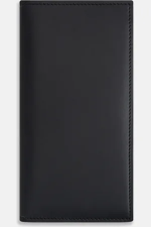 Turnbull & Asser Navy B Cut Continental Wallet