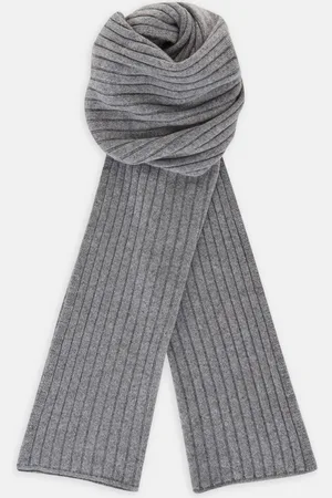 Turnbull & Asser Grey Wool/Cashmere Scarf