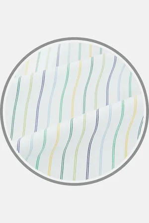 Turnbull & Asser Yellow Multi Double Pinstripe Fabric