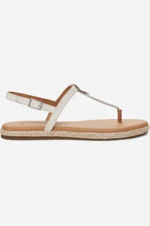 UGG ® Brylee T Strap Sandal in Grey, Size 4, Leather