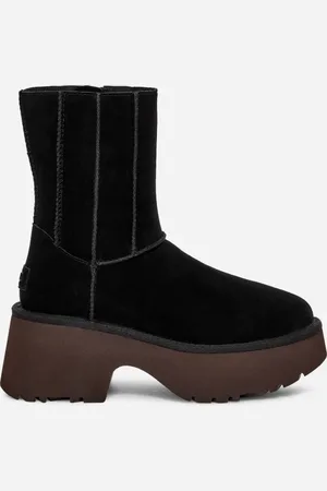 UGG ® Classic Twin Seam New Heights Boot in , Size 3, Suede/Polyester/Wool